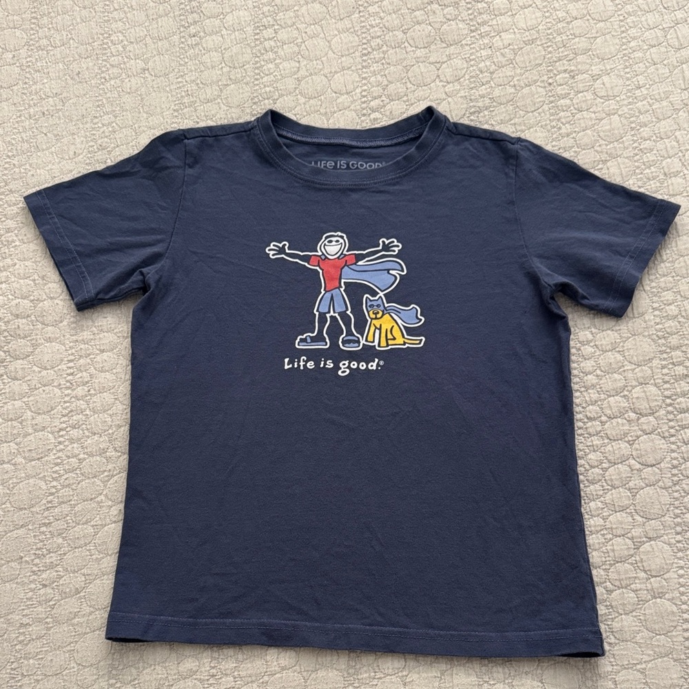Life Is Good Kids' Navy T-Shirt with Fun Graphic